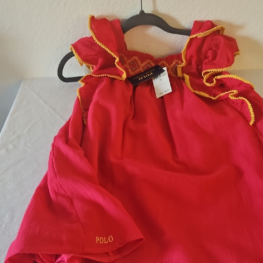 Polo by Ralph Lauren Red Kids Casual Dress